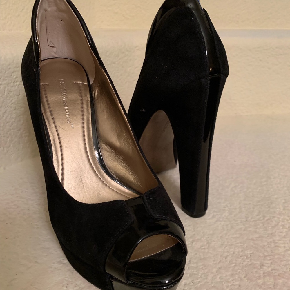 BCBGeneration suede platform heels